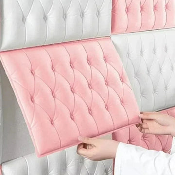 1pc 3D Thickened Soft Wall Sticker – Anti-Collision DIY Bed Headboard Tatami for Bedroom Home Decoration