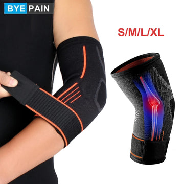 BYEPAIN Compression Elbow Brace - Pain Relief, Support for Tendonitis, Tennis Elbow and Golfer's Elbow