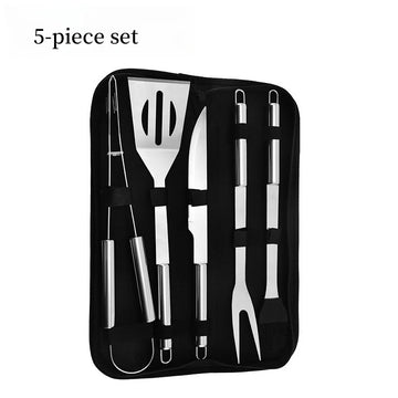 Stainless Steel Oven Set Barbecue Combination Tools Outdoor Barbecue Grill Barbecue Set Barbecue Set Storage Portable Cloth Bag Baking Tools