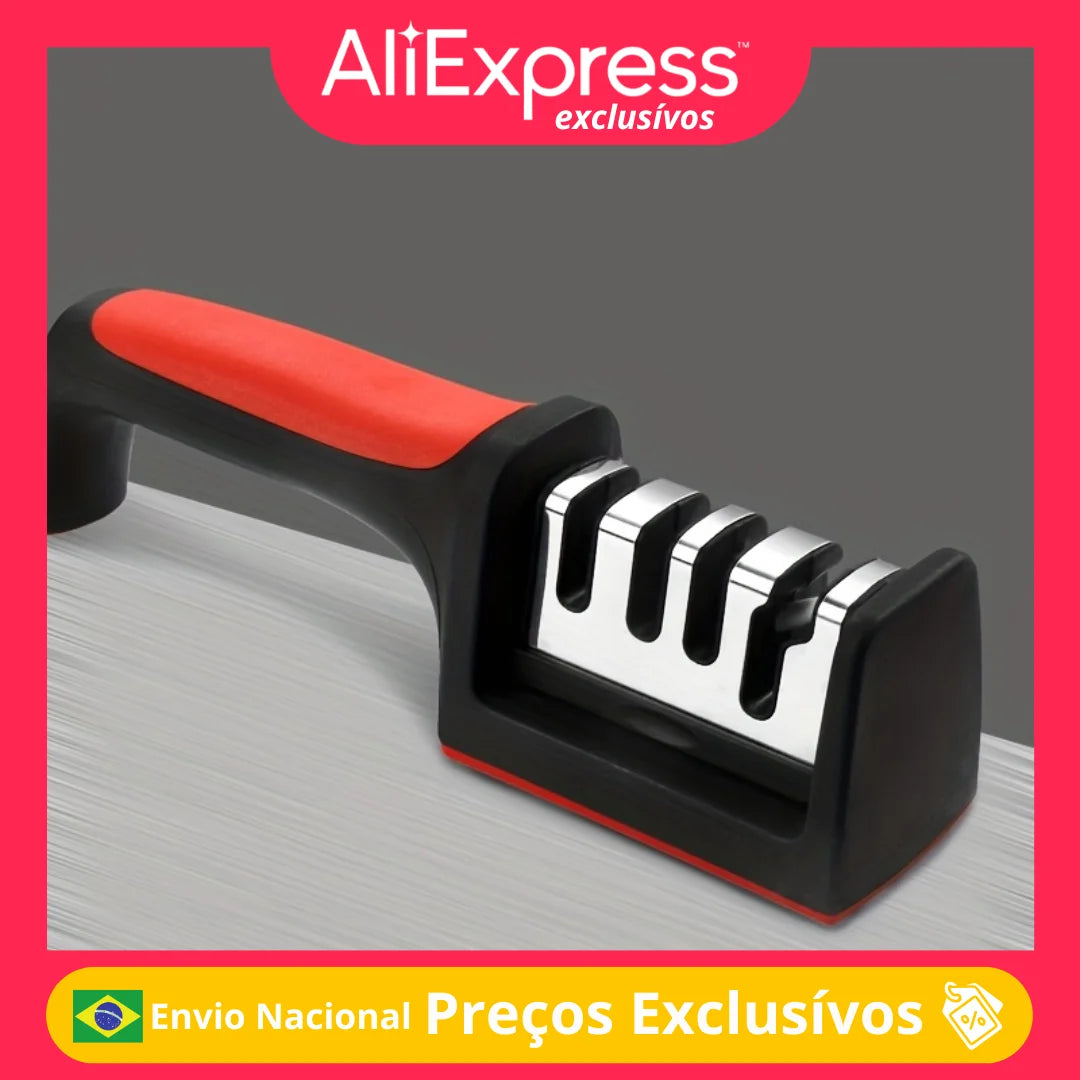 Professional 4-Stage Knife Sharpener - Fast and Efficient for Kitchen Knives