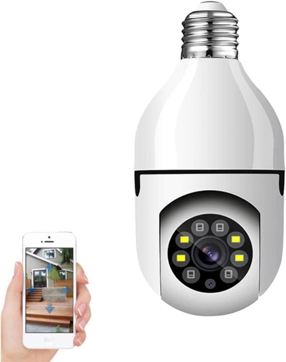 Security Camera Lamp 360 Wifi Ip Full Hd 1080p Wireless Colour Night Vision