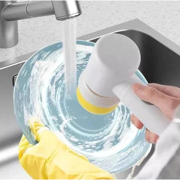 5-in-1 Cordless Electric Cleaning Brush Multi-Purpose Cleaner for Kitchen Bathroom practical