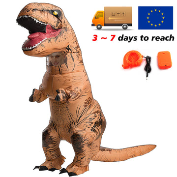 Inflatable T-Rex Dinosaur Costume – Tyrannosaurus Fancy Dress Outfit for Kids & Adults | Halloween Party Mascot Apparel