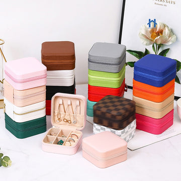 Mini Portable Jewelry Organizer Travel Earring Necklace Storage
