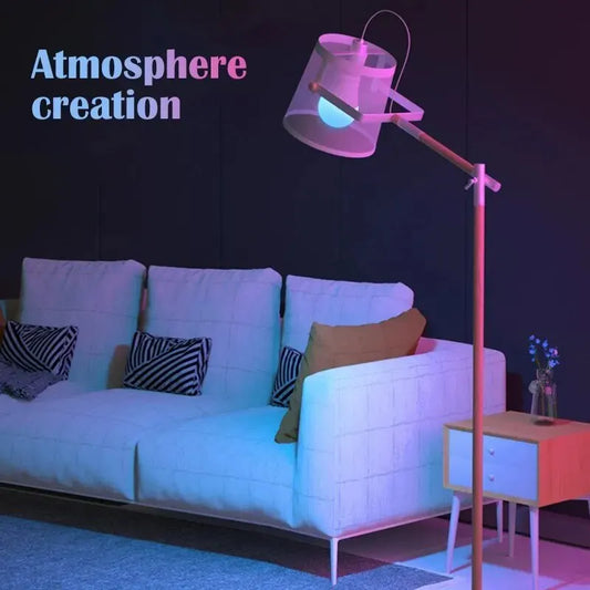 RGB LED Lamp 16 Colours E27 220V - Remote Control 24 Keys, Dimmable Lighting for Residential Environments