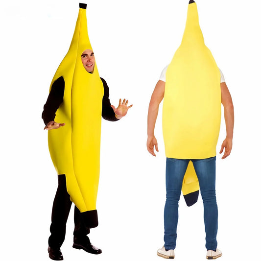 Funny Banana Costume for Men – Adult Fancy Dress Cosplay Outfit | Sexy Novelty Carnival, Halloween & Christmas Party Clothing