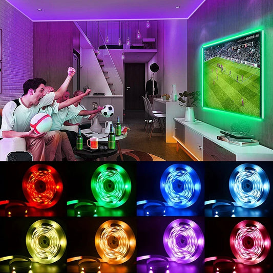 LED Strip TV with 3-Key Control - USB 5V, Flexible Lights for Backlighting, Party and Home Decoration