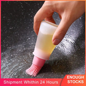 Silicone Oil Bottle & Barbecue Brush – High Temperature Resistant Basting Tool for Kitchen & BBQ