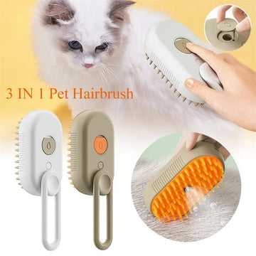 3 in 1 Electric Pet Brush - Cleaning, Massage and Hair Removal for Dogs and Cats