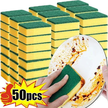 Magic Double Sided Cleaning Sponge - Super Absorbent for Pots, Rust and Grease | Multipurpose Kitchen Brush
