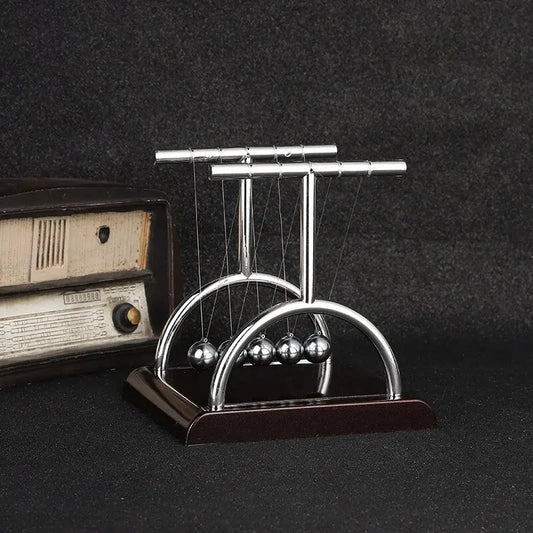 Newton’s Cradle – Steel Ball Desktop Pendulum Toy for Physics Teaching, Stress Relief & Home Decoration
