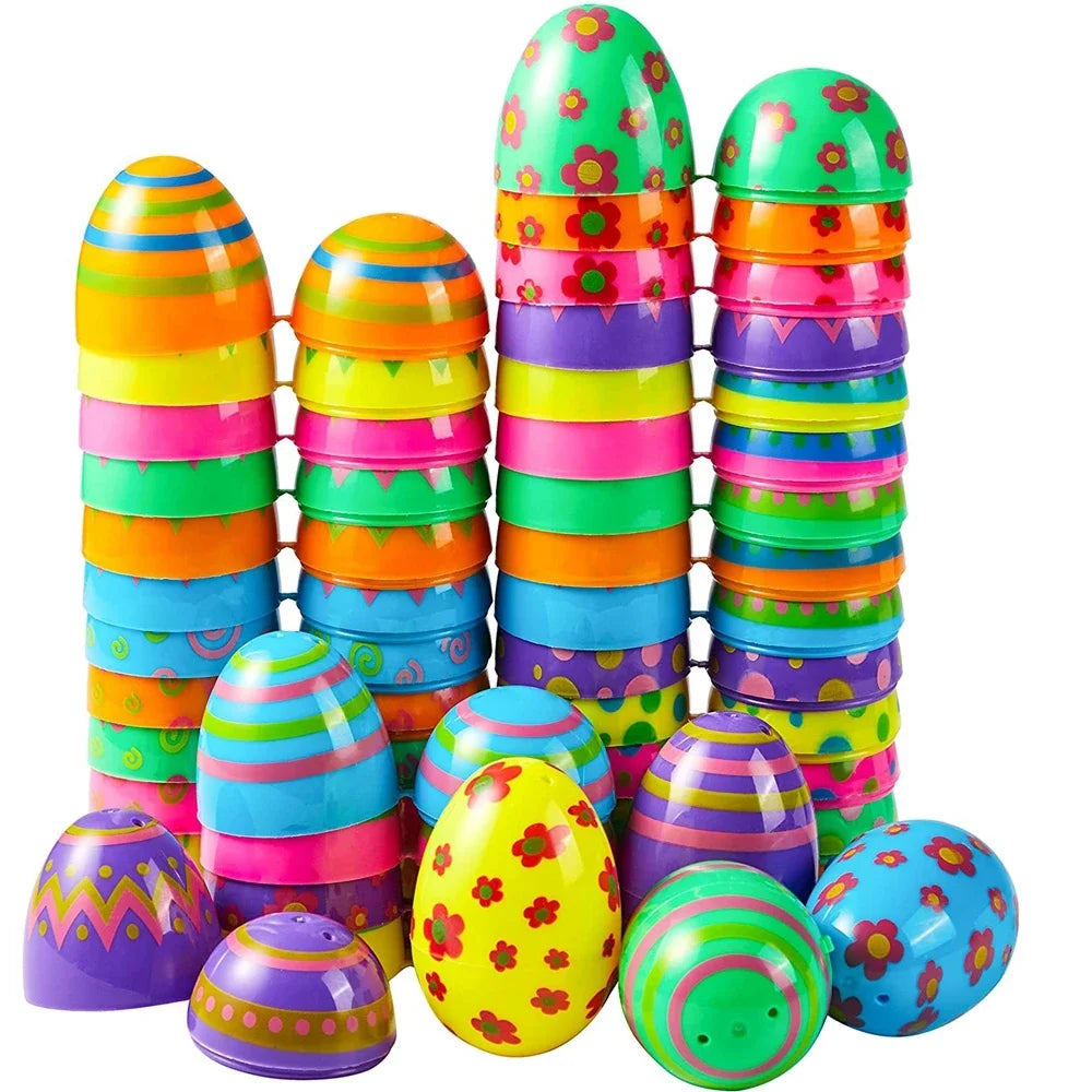 12/24/36pcs Stuffed Easter Eggs – Removable Toy Egg Party Favours for Kids | Classroom Prizes, Carnival & Christmas Gifts