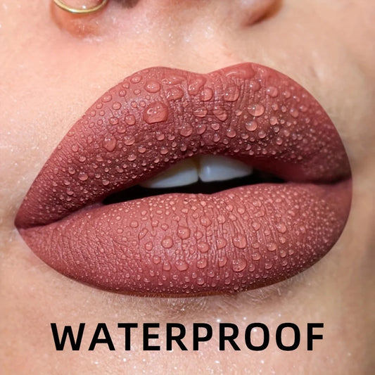 19 Colours Matte Velvet Lip Gloss – Waterproof Liquid Lipstick, Nude to Red Shades & Long-Lasting Lip Stain