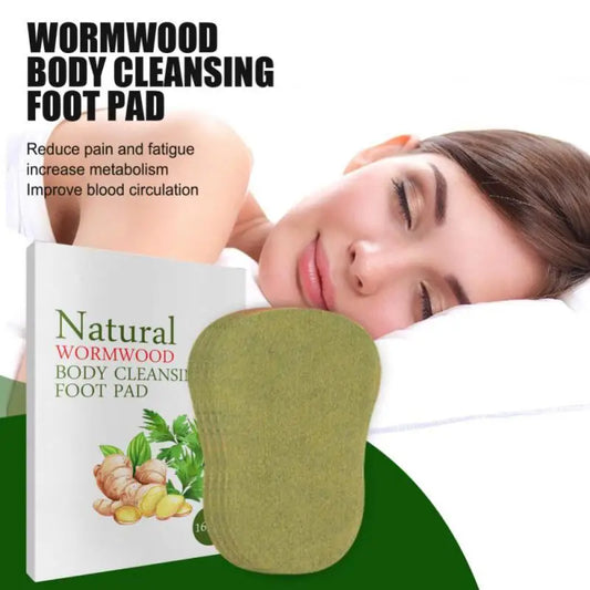 12/16pcs Natural Herbal Foot Pads with Wormwood Extract – Deep Cleansing Foot Care & Relaxation
