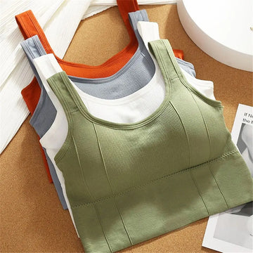 Top Esportivo Feminino Sem Costura – Sustentação, Conforto e Respirabilidade para Yoga, Academia e Treinos