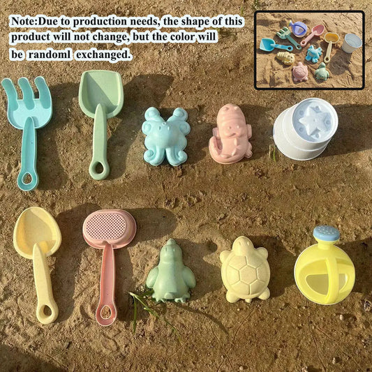 Beach Toy Kit 1/5/11 Pieces - Folding Bucket and Accessories for Kids, Outdoor Fun