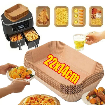 Disposable Air Fryer & Baking Paper – Non-Stick, Oilproof Liner for Kitchen, Airfryer, Microwave & Barbecue