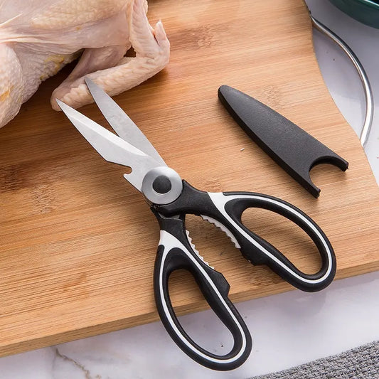 Multifunctional Stainless Steel Scissors - Chicken, Fish, Nut and Bottle Opener for the Kitchen