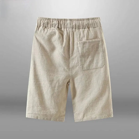 Men’s Cotton Linen Shorts – Casual Breathable Beach Shorts, Vacation Gym & Basketball Wear