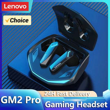 Lenovo GM2 Pro Fone TWS Bluetooth 5.3 – Headset Sem Fio com Microfone e Proteção IPX | Para Xiaomi, iPhone e Outros