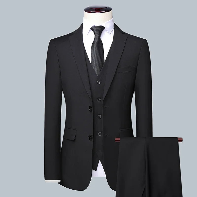 Men’s 2025 Solid Colour Business Suit