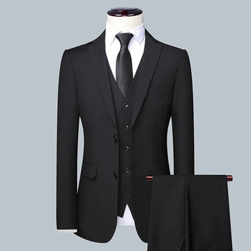 Men’s 2025 Solid Colour Business Suit
