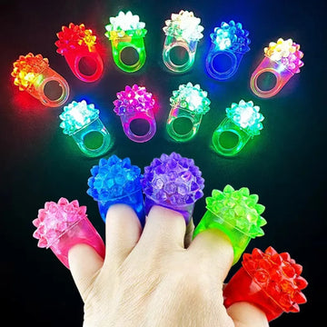 10–30pcs LED Luminous Rings – Glow Party Accessories for Kids | Birthday, Halloween, Easter, Christmas & Carnival Gifts