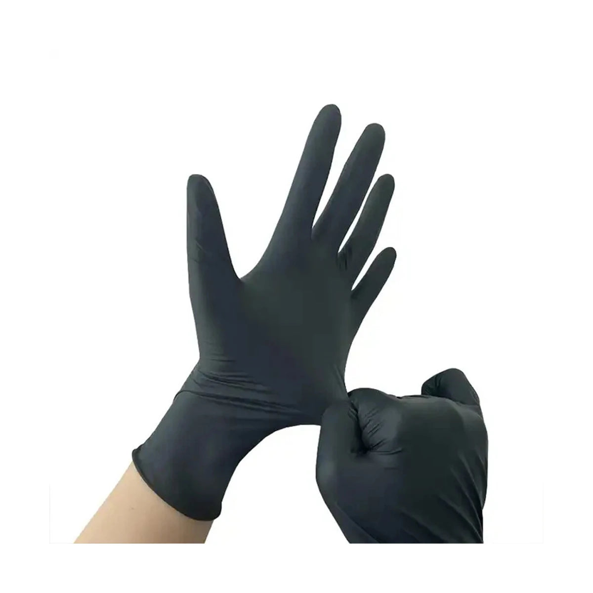 Black Disposable Gloves - Pack of 10/20/50/100 Units | Home, Kitchen, Cleaning and Car Use