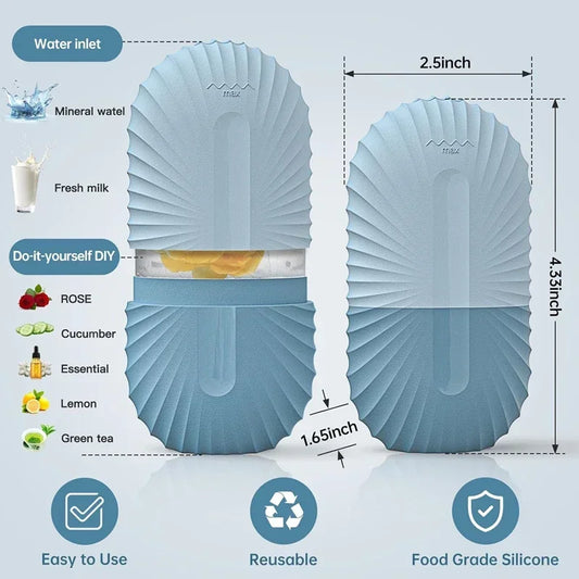 Silicone Ice Face Roller – Beauty Massage Cube to Reduce Eye Puffiness, Refresh Skin & Shrink Pores