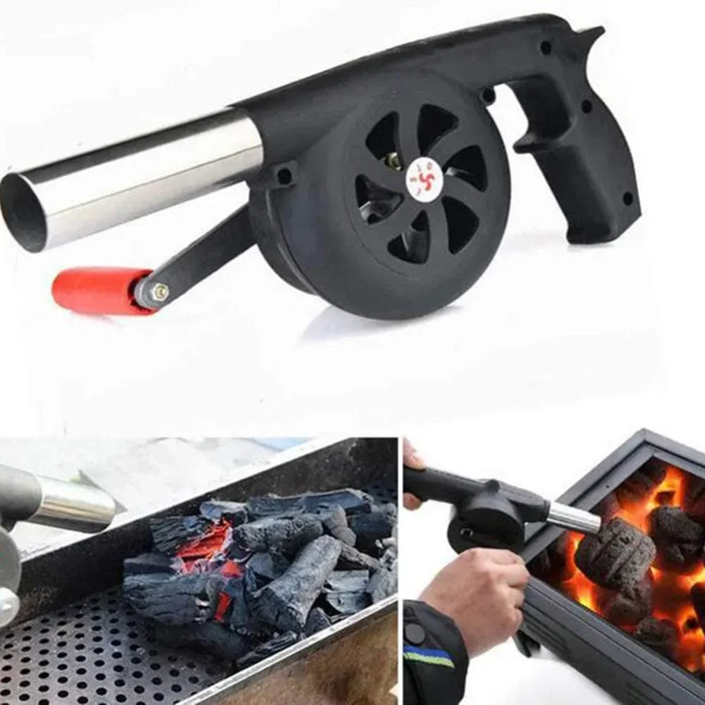 Handheld Portable BBQ Blower – Small Household Hair Dryer for Outdoor Barbecue & Cooking Accessories