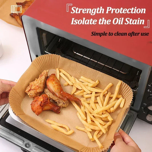 Disposable Air Fryer & Baking Paper – Non-Stick, Oilproof Liner for Kitchen, Airfryer, Microwave & Barbecue