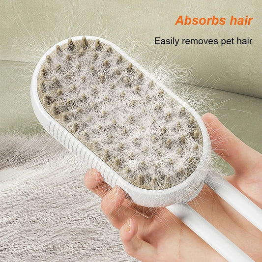 3 in 1 Electric Pet Brush - Cleaning, Massage and Hair Removal for Dogs and Cats