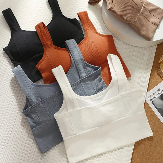 Top Esportivo Feminino Sem Costura – Sustentação, Conforto e Respirabilidade para Yoga, Academia e Treinos