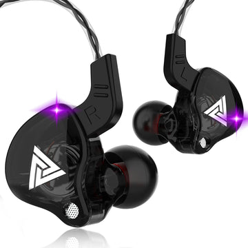 QKZ AK6 Fone In-Ear com 6 Drivers Dinâmicos – Headset Estéreo para Esportes, Monitoramento e Graves Potentes
