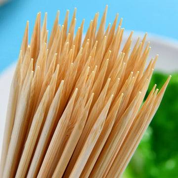 50pcs 40cm Bamboo BBQ Skewers – Disposable Wooden Sticks for Meat, Food, Kitchen, Barbecue, Party, Catering & Camping