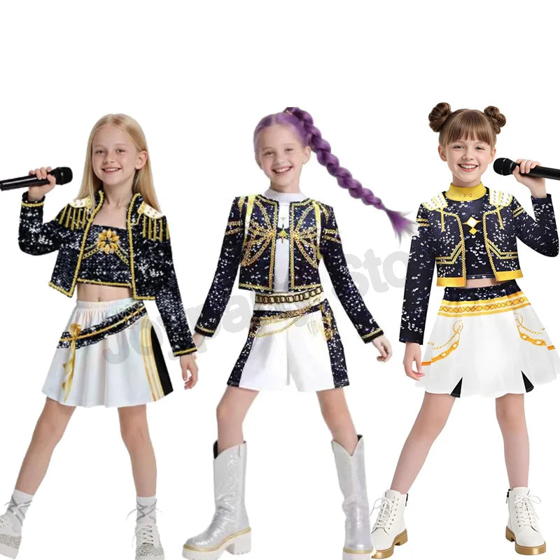 3D Printed Cosplay Costume – Anime & K-Pop Inspired Outfit for Kids | Rumi, Zoey & Mira Style Cosplay Suit