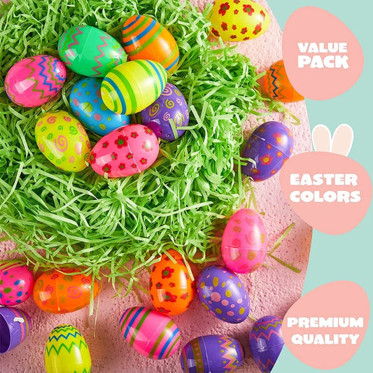 12/24/36pcs Stuffed Easter Eggs – Removable Toy Egg Party Favours for Kids | Classroom Prizes, Carnival & Christmas Gifts