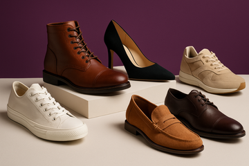 footwear collection with background #4E148C